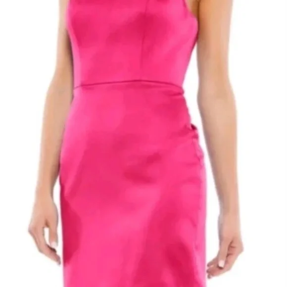 palmerston backless mini dress black Black Tie Back Mini Dress